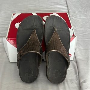 FitFlop Chocolate Brown with Beads